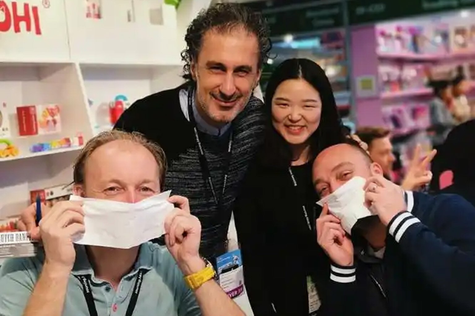 YOLO Sourcing team photo with the client